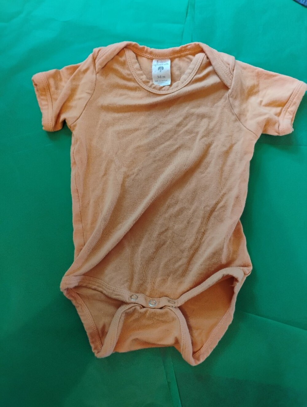 kate quinn Pumpkin Short-Sleeve Baby Bodysuit